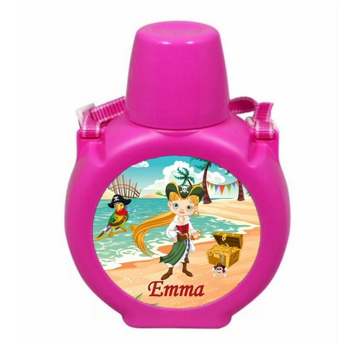 Gourde rose pirate fille - fille, avec