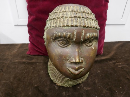 Tete africaine bronze - africaine, d'une