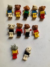 lot - 11 Figurines Personnages Lego Fabuland Vintage