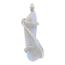 Blue lace agate - agate, pendant
