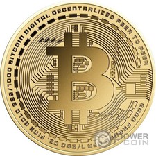 BITCOIN 1/200 Oz Monnaie Or 5000 Francs Chad