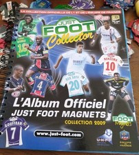  2009 classeur collector MAGNETS MAILLOT FOOTBALL PITCH JUST FOOT france club