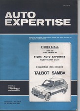 revue technique automobile carrosserie Talbot Samba coupés RTA RTC 1982