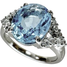 Bague US 7.2 aigue-marine