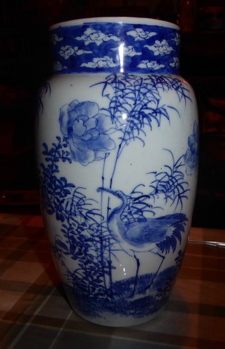 Antique chinese vase blue - antique,