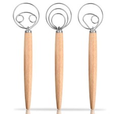 3 Pièces Fouet Pâte à Pain Fouet de Cuisine Danois Mélangeur Batteur d'Œufs 1...