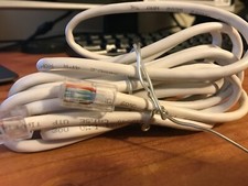 Ethernet Cable White CAT .5E 