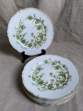 Limoges Haviland. 6 assiettes plates 24,5cm en porcelaine modèle À la corne