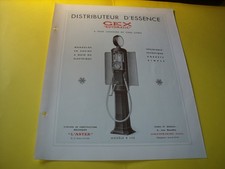 FEUILLET D EPOQUE POMPE A ESSENCE ASTER GEX AUTOMATIC R 150  - satam