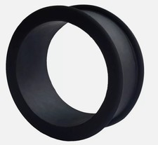 Vis Tube Plug Tunnel Ecarteur Oreille 20mm acier inoxydable noir Piercing x2