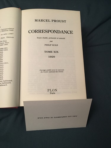 Correspondance marcel proust - marcel,