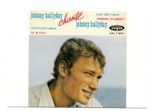 Johnny hallyday carte - carte, postale