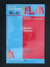 CRPE Biologie Géologie Concours Hatier 1999 PE1 PE2 - Activités Sujets Corrigés