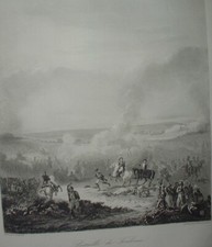 NAP 147 Gravure Historique XIXe NAPOLEON BATAILLE de TOULOUSE 10 Avril 1814