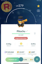 Shiny Pikachu Blue Ribbon