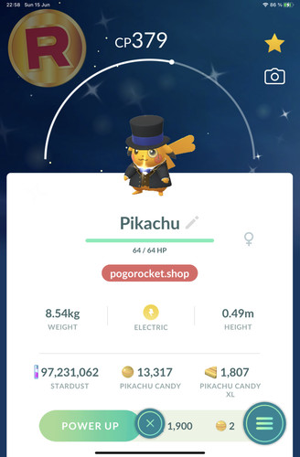 Shiny pikachu blue ribbon - pikachu,