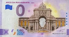 BILLET 0 EURO ARCO DA RUA AUGUSTA LISBOA PORTUGAL  COULEUR 2022 NUMERO DIVERS