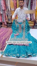 COSTUME DE MARIAGE SHARARA GHARARA PLAZZO SÉQUENCE READYMADE PUNJABI PLAZZO C...