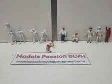 Figurines Journaliste Mécanos Pilotes 1/43 Metal Lot 6
