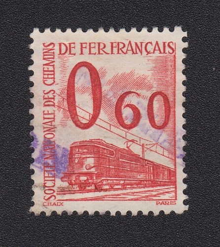 Timbre france 1960 sncf - timbre,