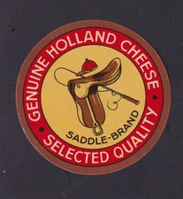 Ancienne  petite étiquette  Fromage   Hollande  BN185911 Selle Cravache