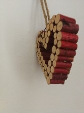 Cœur bois Noël country Corner 