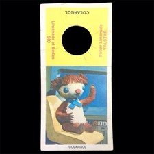 Très Rare Étiquette De Col Soda SIC VALSTAR Ours COLARGOL 1970 Série Tv Animé
