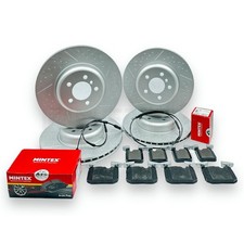 Pour BMW 435i F32 M Sport Avant Arrière Disque Frein Rainuré Alvéolé Mintex Pads