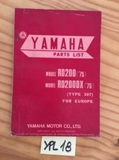 Yamaha RD200 RD200DX 1975 397 catalogue pièces détachées parts list moto