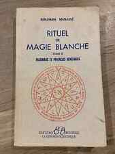 Rituel de magie blanche, tome
