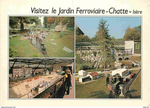 Carte postale trains - carte,