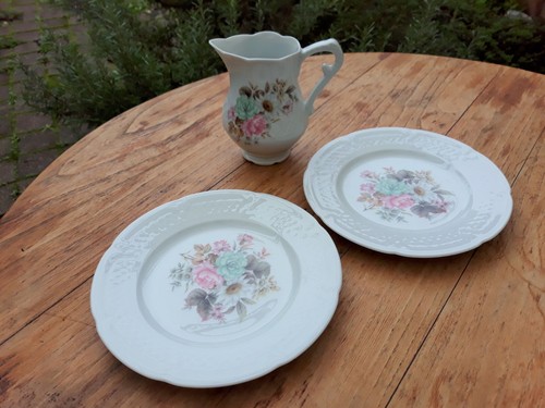 Lot pot lait assiette berry - assiette,