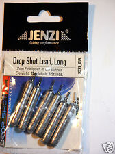 Drop Shot Plomb Forme de Baguette Jenzi 6 Stk A 15 G Sandre Baguette Plomb