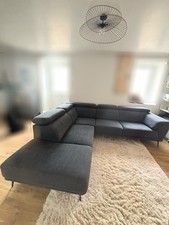 Canapé d’angle H&H – Modèle Santiago gris (angle gauche)