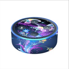 Skin Decal for Amazon Echo Dot (2nd gen) / glowing butterflies in flight