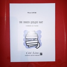 livre théâtre UNE ERREUR