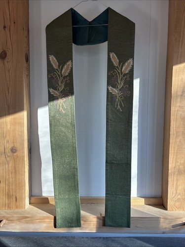 étole liturgique verte pour - Étole,