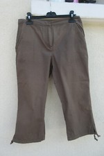 Pantacourt femme T.38 vert kaki