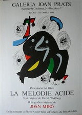 Joan Miro Affiche originale lithographie art abstrait abstraction surréalisme