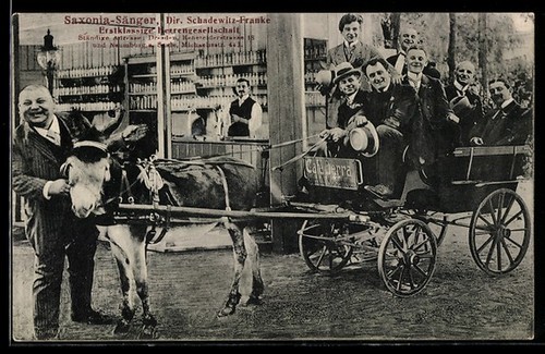 Carte postale chanteur