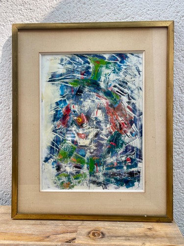 Tableau abstrait clown - abstrait,