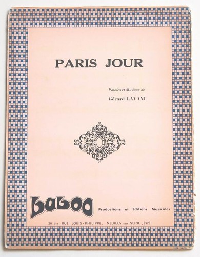 Partition vintage sheet music