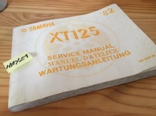 Yamaha XT125 1982 12V XT 125 125XT revue technique moto workshop service Manuel
