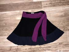 jupe en laine mérinos noir et