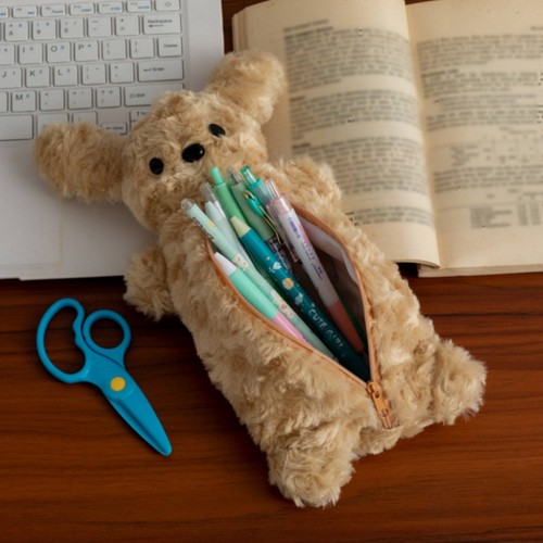 Trousse chien peluche - en,