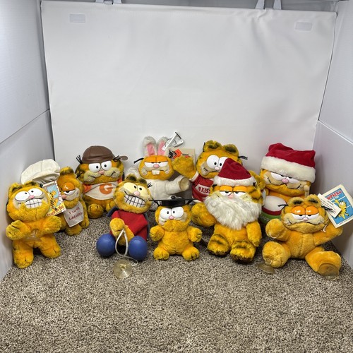 Vintage garfield plush lot - vintage,
