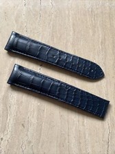 Bracelet alligator bleu marine