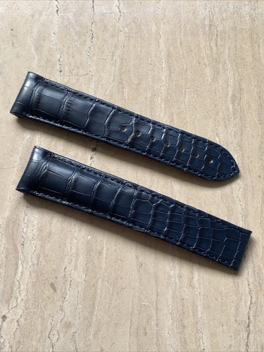 Bracelet alligator bleu - , marine