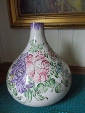 Ancien grand vase peint main