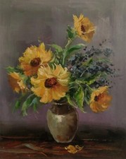 still life flowers oil